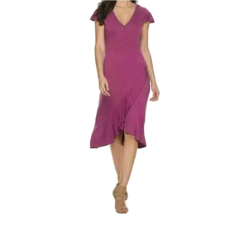 Juicy couture wrap midi dress color mauve M